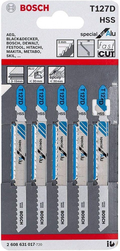 6SHfM90Ofg9ik2ZnaX1V4TbQFHHaBwohXGXdSw1E.jpg Bosch 5 Pieces T127D Jigsaw Blades - Image 1