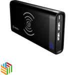 PIECELL - باور بانك لاسلكي بمنفذين 10000 مللي أمبير اسود