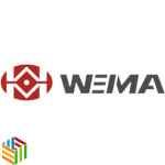 Weima logo featuring bold, red uppercase letters with a modern, industrial design.