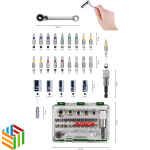 طقم عدة 27قطعة مع مفتاح شد اتوماتيك من بوش الالمانية - Image 3