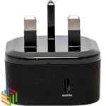 شاحن جداري بمنفذ واحد تايب سي 30 واط - اسود