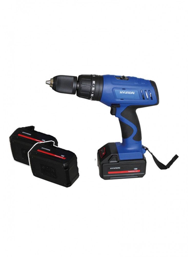 Did5b0IX8Qt4vFF4eiXgVUV6wd5FpBso1gKWCUUm.jpg 2 Speed Cordless Impact Drill Blue/Black 13millimeter - الصورة 1