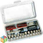 Bosch 2607019504 Screwdriver, Set of 46 Pieces (Assorted Color)