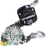 Chain Block Hand Jack Silver/ Black 1000kg