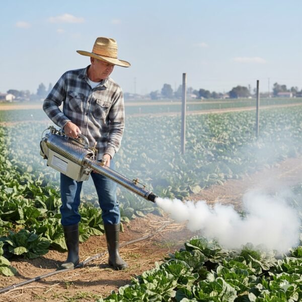 Farmer using KOREA FOG MACHINE 9LITERS Tools Cube