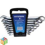 8-Piece Combination Spanner Set Silver 6-19millimeter