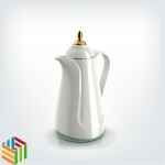 ترمس باراتي ١ لتر مع ١٢ فنجان قهوة فاخر