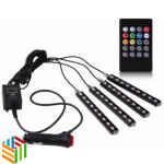 Wireless Remote Control Car RGB LED Neon Interior Light Lamp Strip