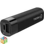 PIECELL - باور بانك رفيع وحيد المنفذ 3000 مللي أمبير أسود