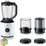 Braun PowerBlend 3 Jug blender with 2 Mill (JB3123WH)