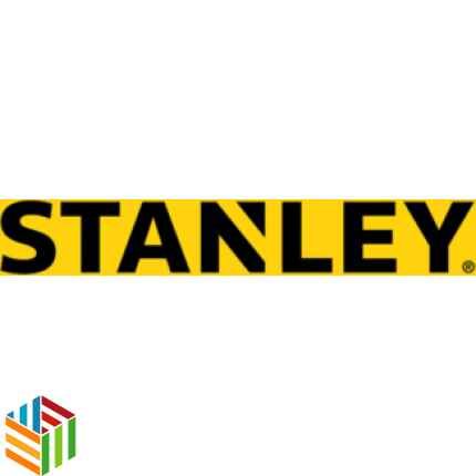 Stanley logo featuring bold, black uppercase letters on a yellow background.