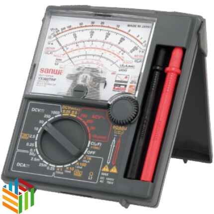 Sanwa YX360TRF Analog Multimeter front view – shock proof tester