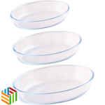 صواني قزاز وينكس بيضاوي طقم ٣ قطع ٢.٤ لتر