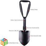 للرحلات والنزه البرية معول  ومجرفة و منشار 3 في 1 مع جراب للحفظ - Image 3