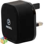 شاحن جداري بمنفذ عادي واخر تايب سي من بايسل - اسود