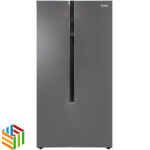 Haier Refrigerator Side by Side, 19.8 Cu.Ft./560 Ltrs, Inverter Compressor, Silver (HRF-718DS)