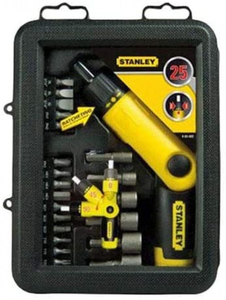 rfp5Ts1VF7IBPStezjB65CR2AZklt08CYxVQKxo2.jpg Stanley 0-63-022 Ratchet Screwdriver 25 Piece Set - Image 1