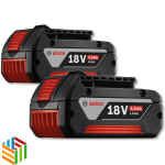 Battery set 18volt 4ah ( 2x batteries with fast charger )