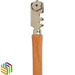 Stanley head Stanley Glass Cutter 0-14-040 with 6 Steel Wheels and Wooden Handle, project glass
