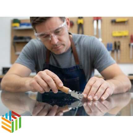 stanley glass cutter 0-14-040 tools cube using it