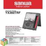 Sanwa YX360TRF Analog Multimeter with protective body cover application and features