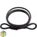 Braided Steel Padlock with Cable by Masterlock, 10mm, 1.8 Meter, 78DPF